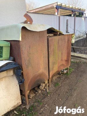 Vas tartály, olaj tartály 1000L+ 800L