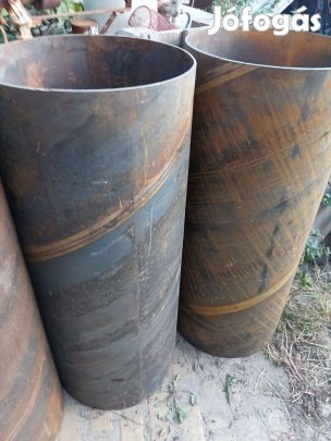 Vasanyag Vas cső 50x120cm Smoker kályha üstház kemence vascső