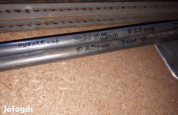 Vascső 25 mm -es külsővel húzott új eladó !