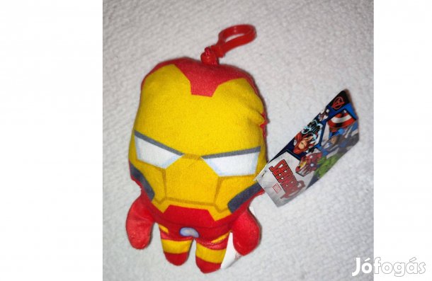 Vasember eredeti Marvel plüss kulcstartó figura (Új, címkés)