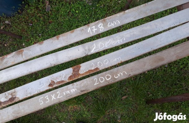 Vaslemez 50x2 mm-es csíkok eladók !