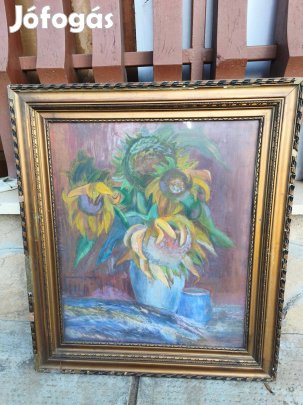 Vass Elemér festmény , virág csendélet