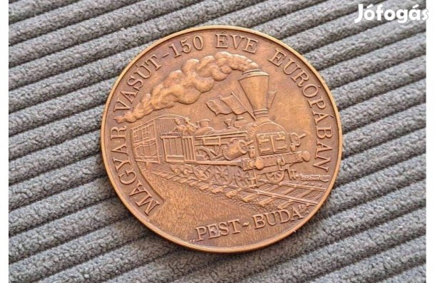 Vasút 150 Éve Európában 1846-1996 plakett