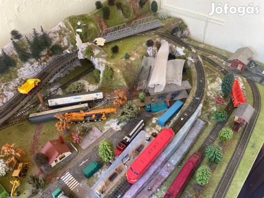 Vasút modell terepasztal H0 méret
