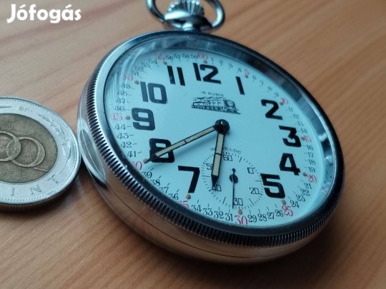 Vasutas Svájci zsebóra csavaros hátlapú ritka db