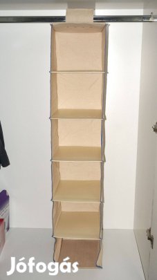 Vászon polc ruhásszekrénybe