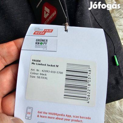 Vaude Limford Jacket Iv téli dzseki új cimkés Xxxl-es méret