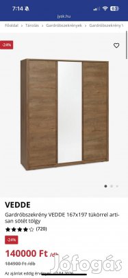 Vedde gardróbszekrény