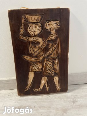 Védjegyes Sóskúti kerámia falidísz Made in Hungary