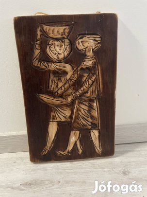 Védjegyes Sóskúti kerámia falidísz Made in Hungary