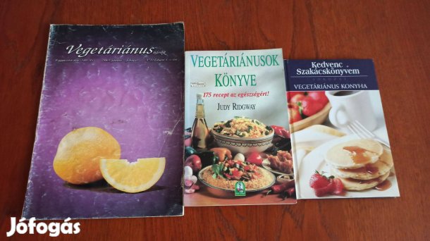 Vegetáriánus szakácskönyv csomag / 4 db könyv