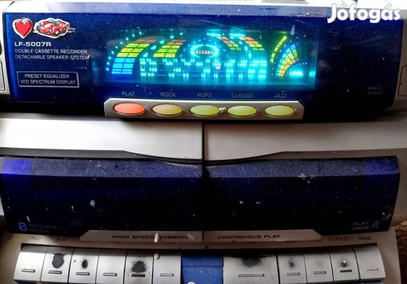 Végkiárusítás!!! Ingyen Szállítás!!! Kétkazettás Rádiós MAGNÓ