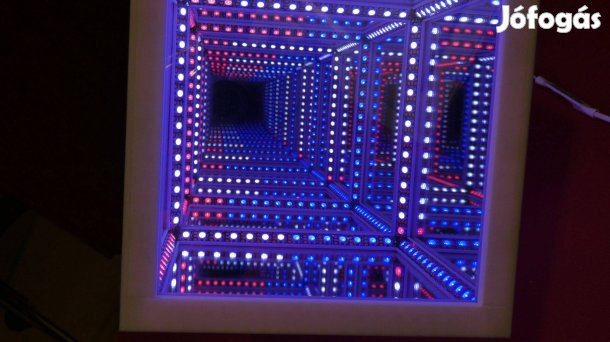 Végtelen kocka led lámpa