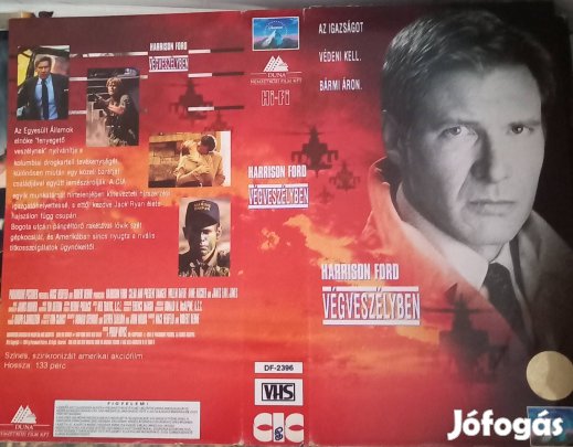 Végveszélyben - krimi vhs - Harrison Ford