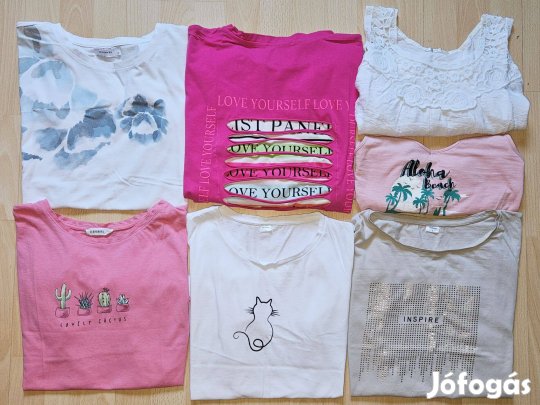 Vegyes 7db-os női póló ruhacsomag