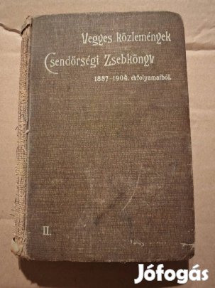 Vegyes közlemények csendőrségi zsebkönyv 1905