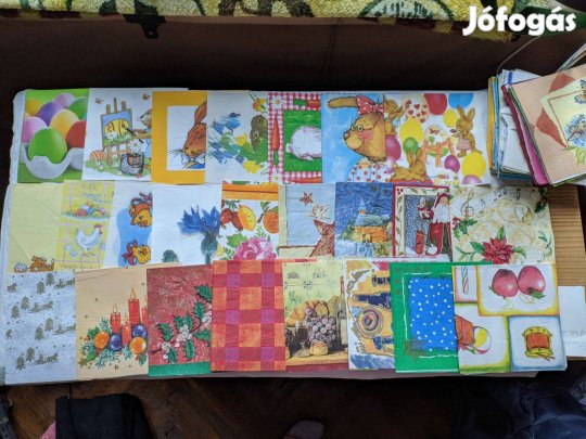 Vegyes szalvéta gyűjtemény