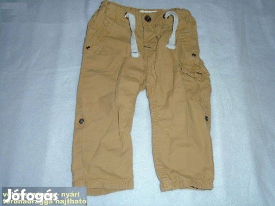 Vékony anyagú nadrág 6-9 hó (méret 74) térdnadrággá hajtható