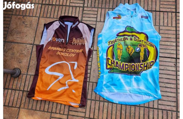 Vékony biciklis Kerékpáros mellény M L 2db