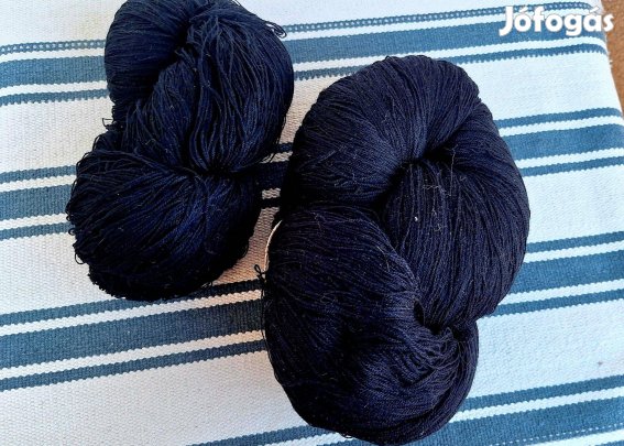 Vékony fekete fonal 325 gr