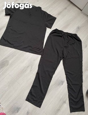 Vékonyabb Kétrészes szett( masszőr,Kutyakozm, Pedikuros, stb.) L és XL