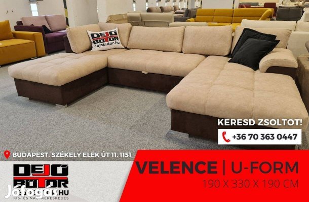 Velence sarok kanapé rugós ülőgarnitúra 190x330x190 cm ualak bézs