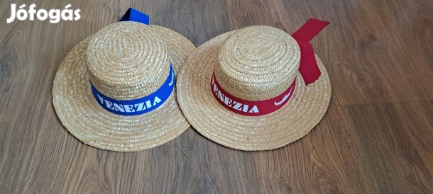 Velencei szalmakalap 2 db