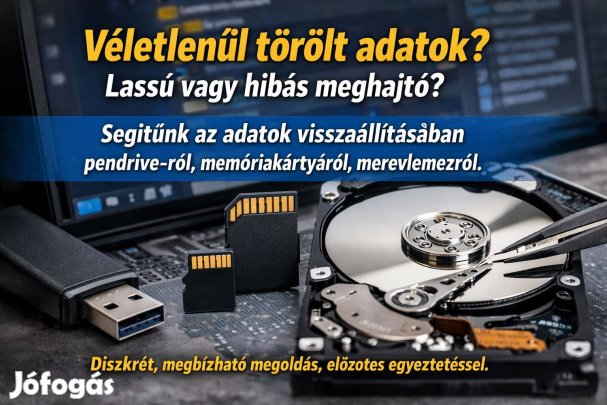 Véletlenül törölt adatok? Segítünk az adatok visszaállításában
