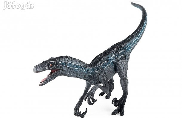 Velociraptor Kék dinoszaurusz figura 14 cm