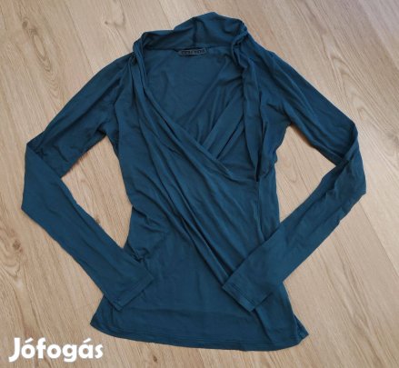 Velvet átlapolós női strech pamut felső S-M