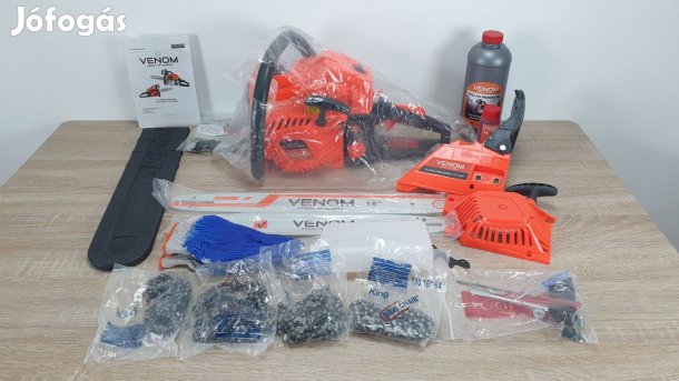 Venom VCS5202 benzinmotoros láncfűrész, új!