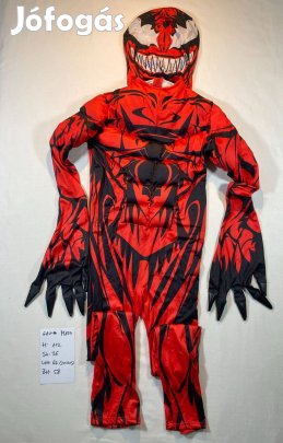 Venom jelmez, fekete Pókember jelmez 6-8 év M177