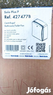 Vent-Axia Solo PLUS P 427477 szellőzőventillátor