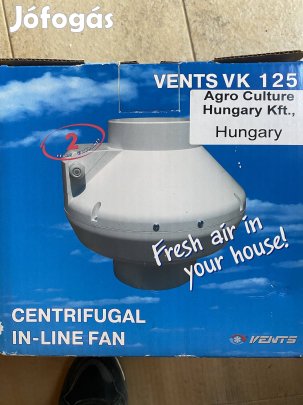 Vents 125VK Csőventilátor 61W 365m3/Óra VK 125