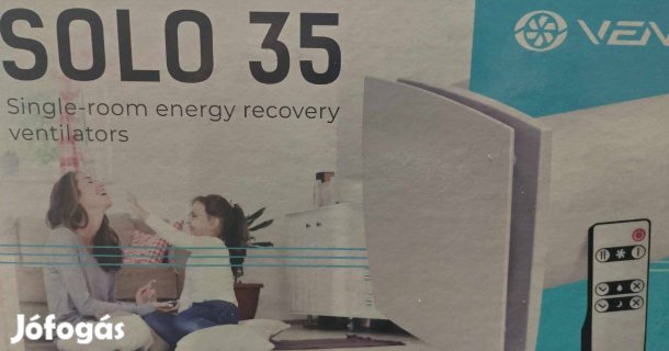 Vents Solo RA1-50-9-R V.2 Hővisszanyerős légkezelő rozsdamentes szellő