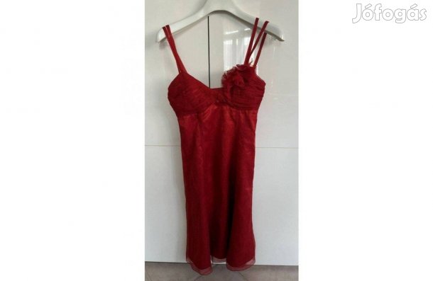Vera Mont elegáns vékony pántos piros női ruha 34