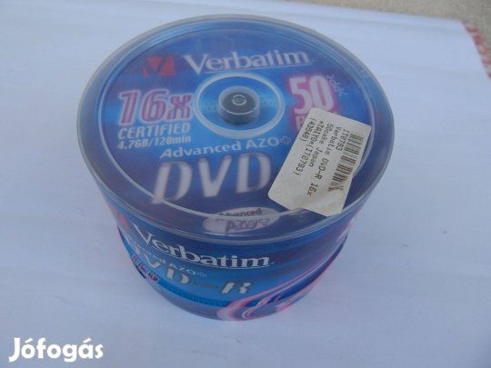 Verbatim DVD-R Lemez 16x Írható 50 DB Bontatlan