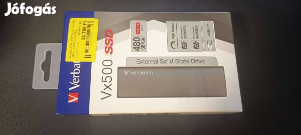 Verbatim Vx500 (47443) USB 3.1 480GB külső SSD