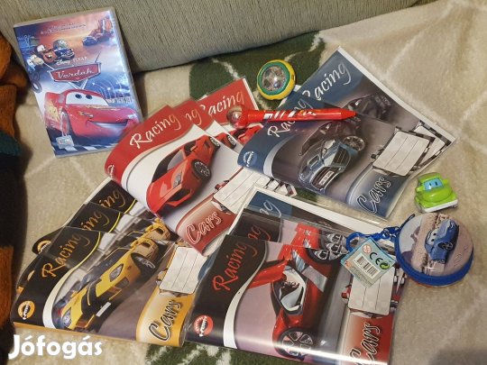 Verdák DVD, dobozka, füzetborítók, autó, toll, PEZ cukorka-tartó