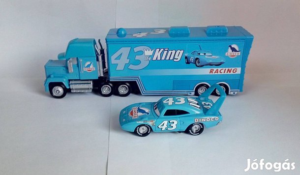 Verdák Mack kamion + King - Cars Mcqueen kamion és kisautó