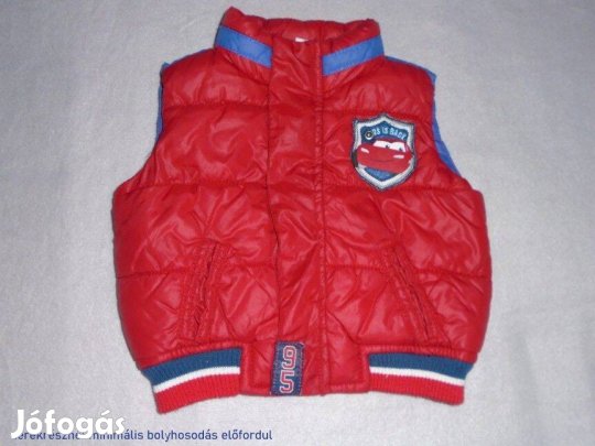 Verdák piros Villám Mcqueen tavaszi mellény 3-6 hó méret 68