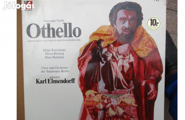 Verdi Othello bakelit hanglemez eladó