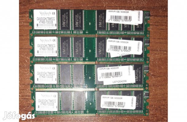 Veritech DDR-400 MHz 4 x 1 GB RAM