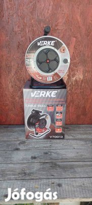 Verk kábeldob 3x1,5mm , 4db hermetikus aljzattal, hosszabbítókábel 25m
