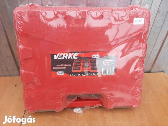 Verke 8 db-os dugókulcs készlet ütvecsavarozóhoz 3/4" 24-38mm