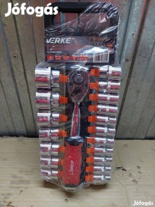 Verke dugókulcs készlet 1/2" racsnis hajtószár 72T 19db