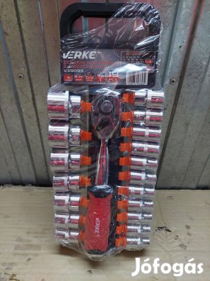 Verke dugókulcs készlet 1/2" racsnis hajtószár 72T 19db