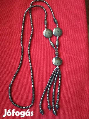 Vérkő-Hematit Új Nyaklánc 45 cm,Vélt Gyógyhatás Bp.IV.XIV