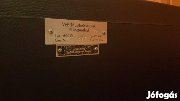 Vermona Regent 600G zenekari hangfalak