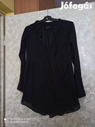 Vero Moda fekete hosszú ujjú ingruha, ingtunika